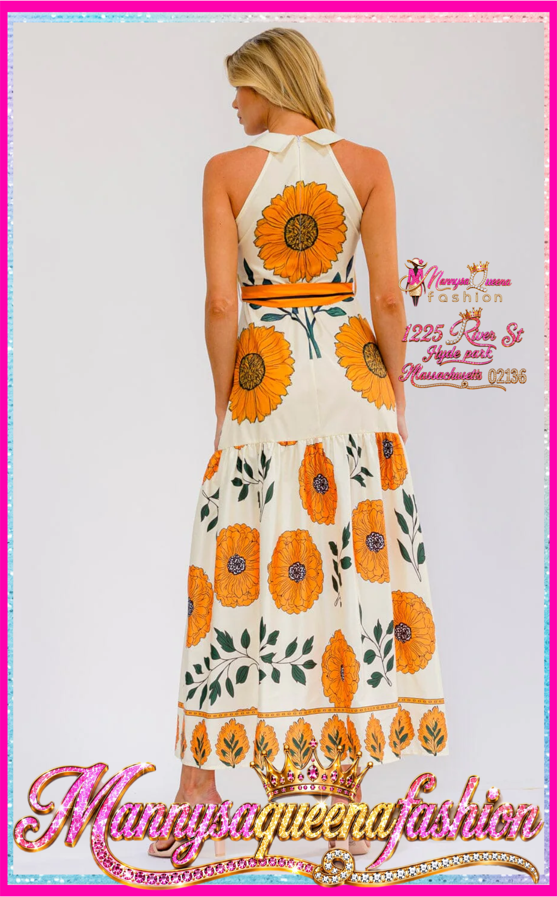Floral Print Maxi Dress