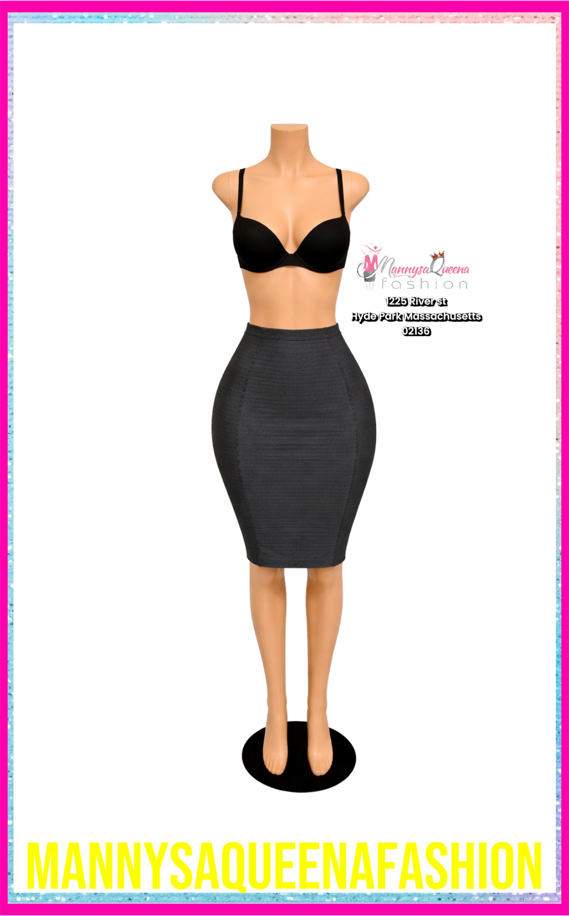Curvy Queen Skirt Black