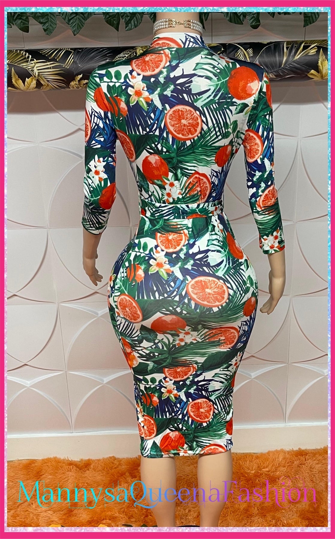 Good To Chill Dress Orange