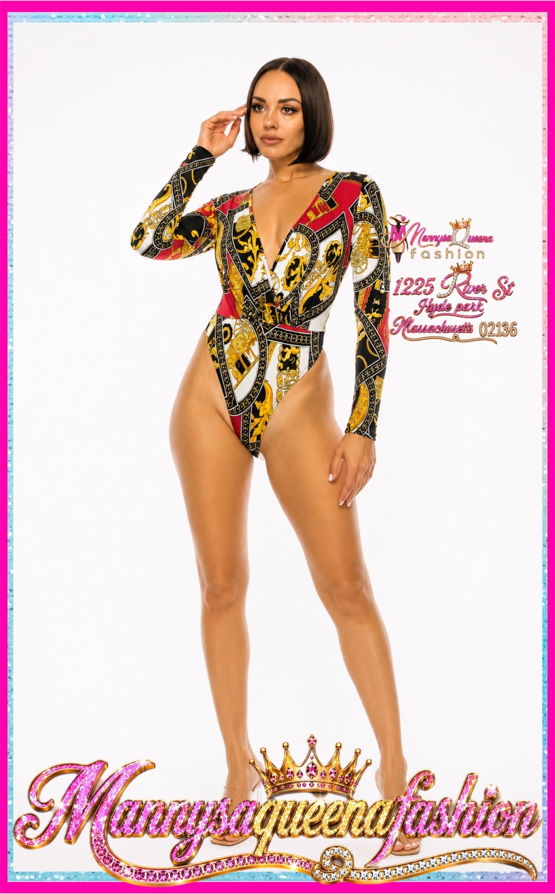 Baroque Printed Bodysuit