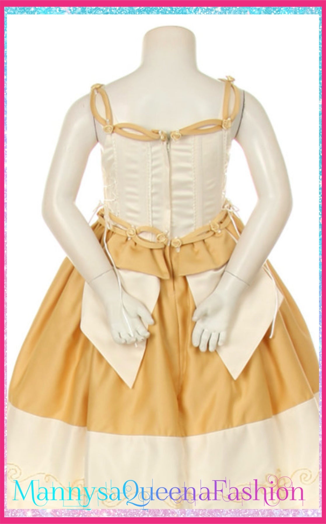 Embroidery Beige Dress