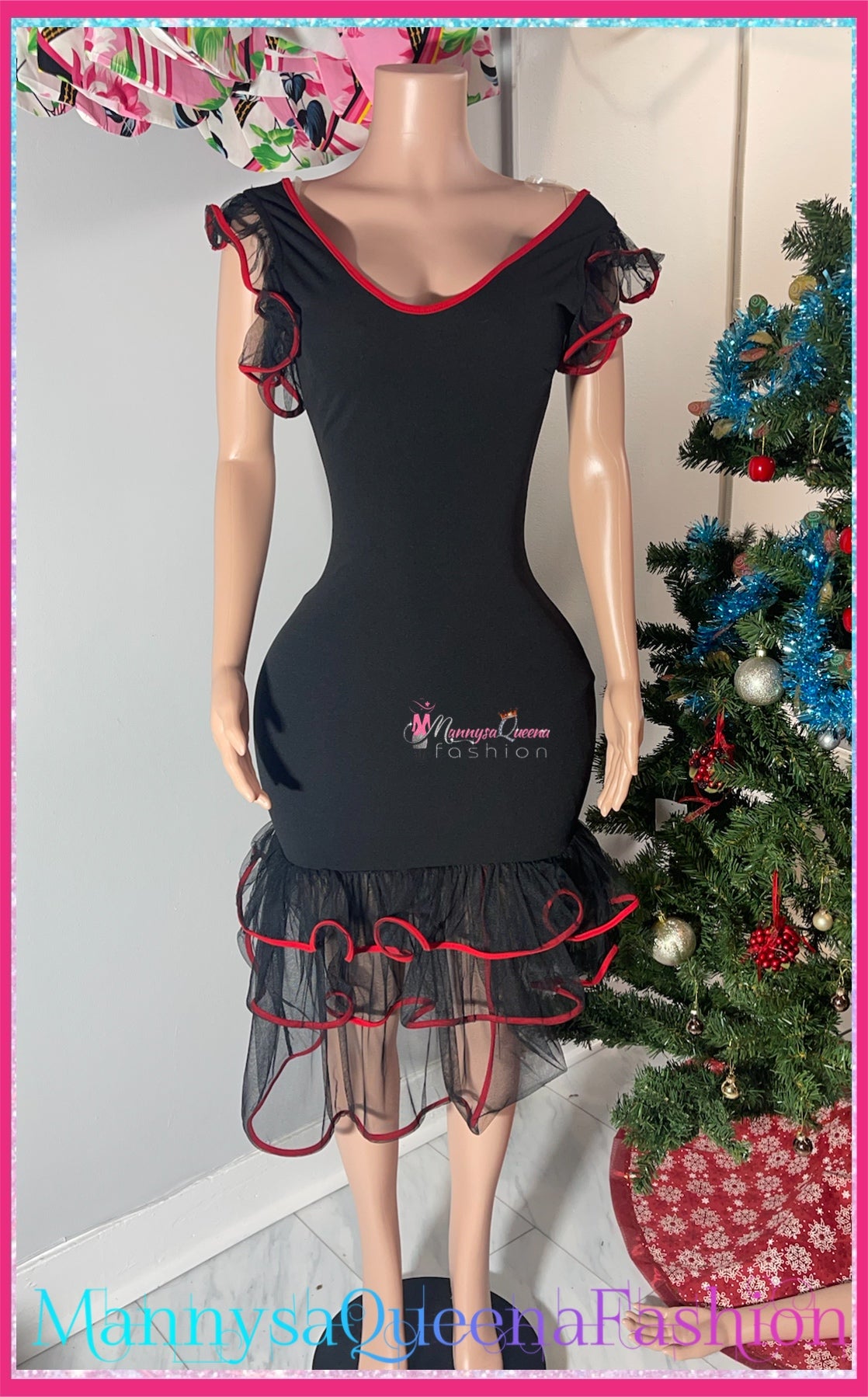 Black/Red Dress