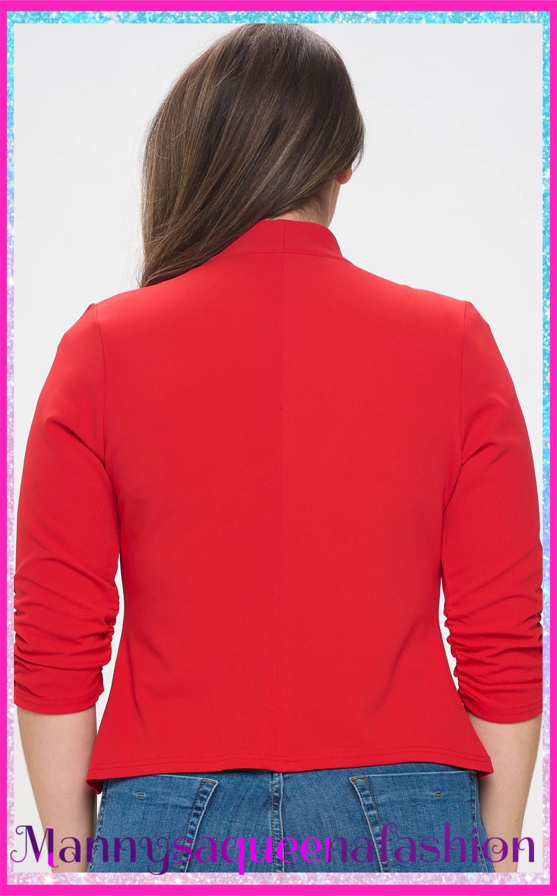 Outerwear Red Blazer