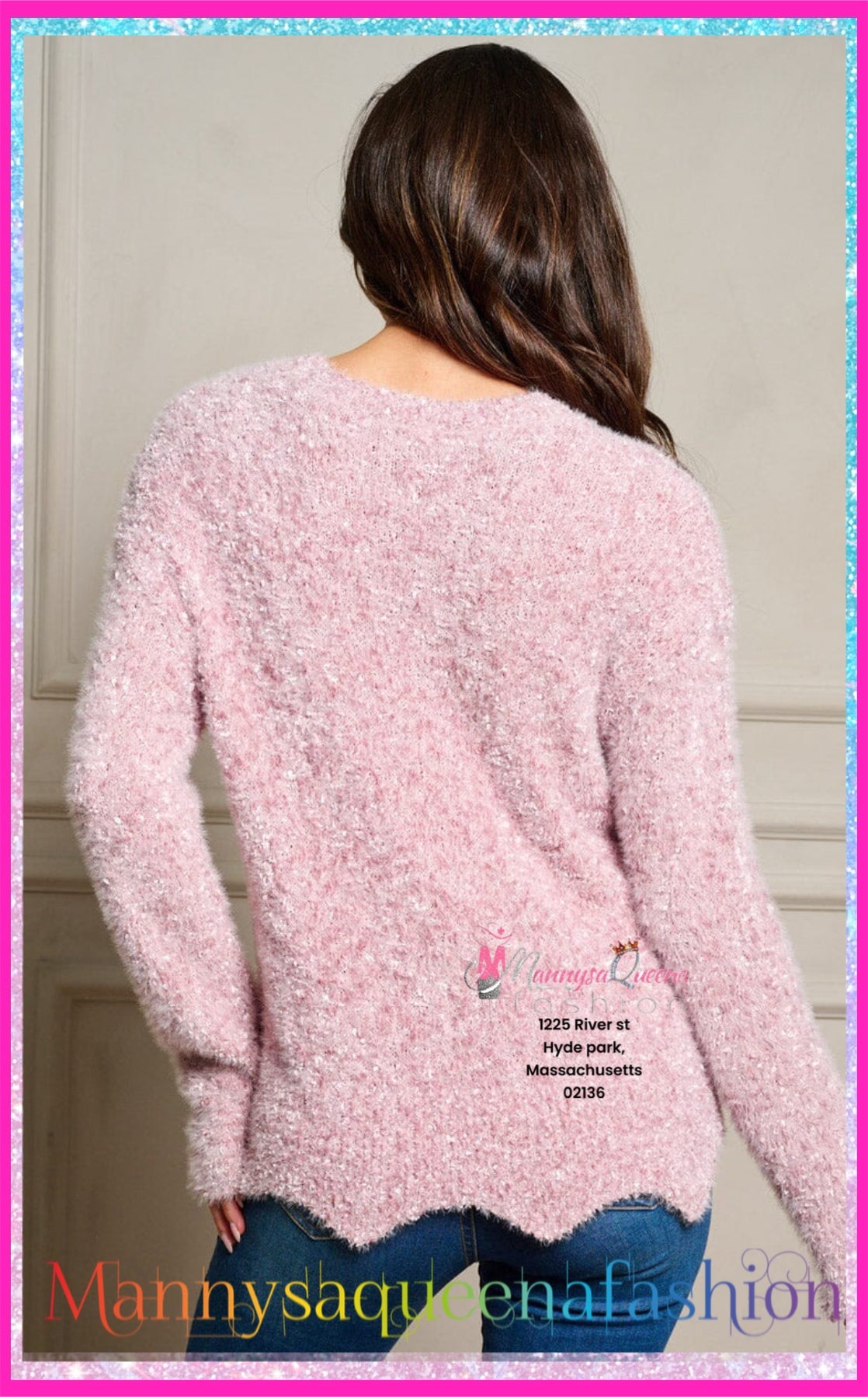 Long Sleeve Sweater Pink