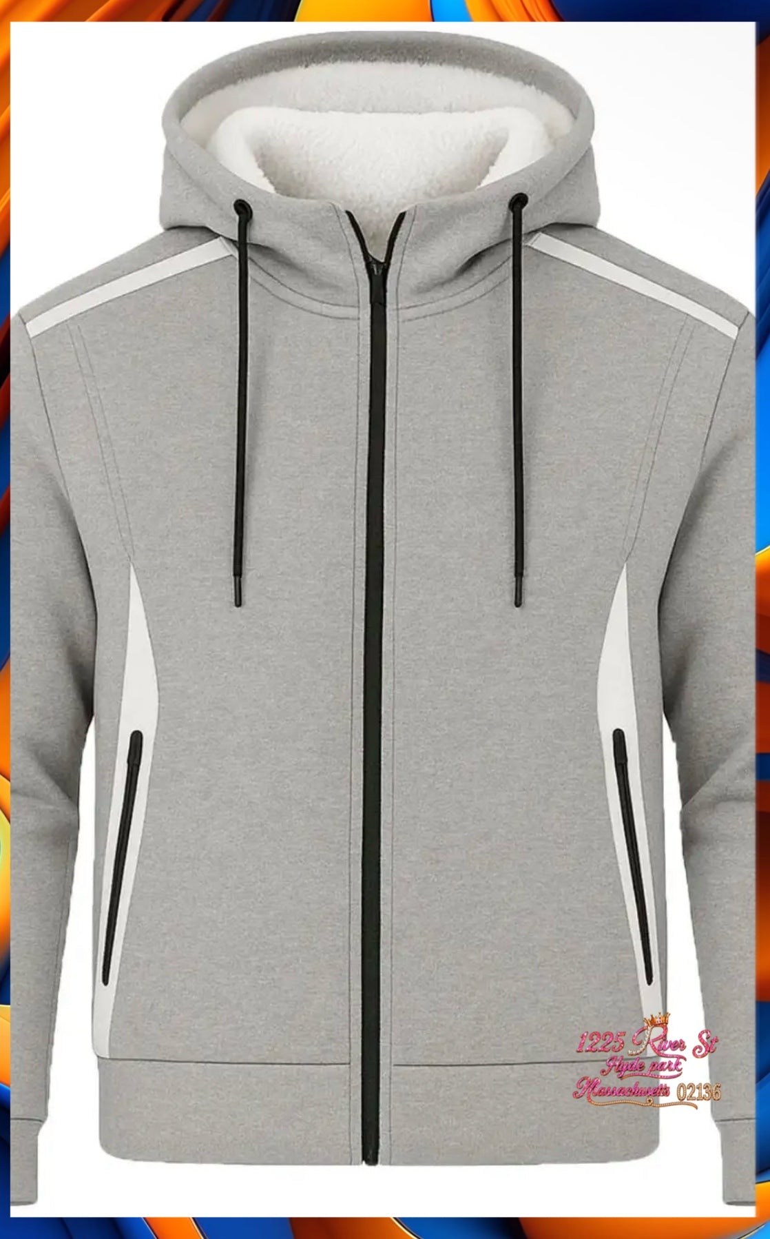 Fleece Lined
Reflective Tech Zip Hoodie