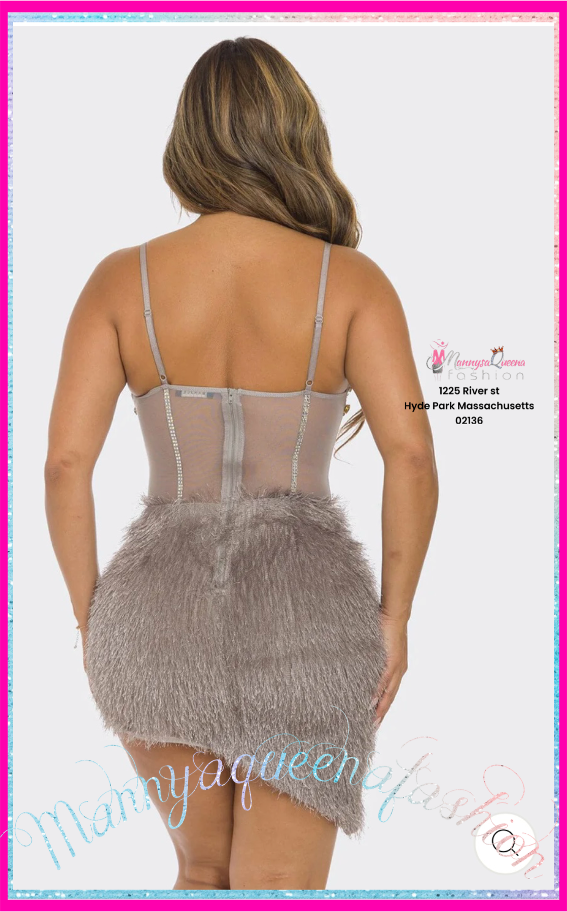 Mirage Waves Grey Dress