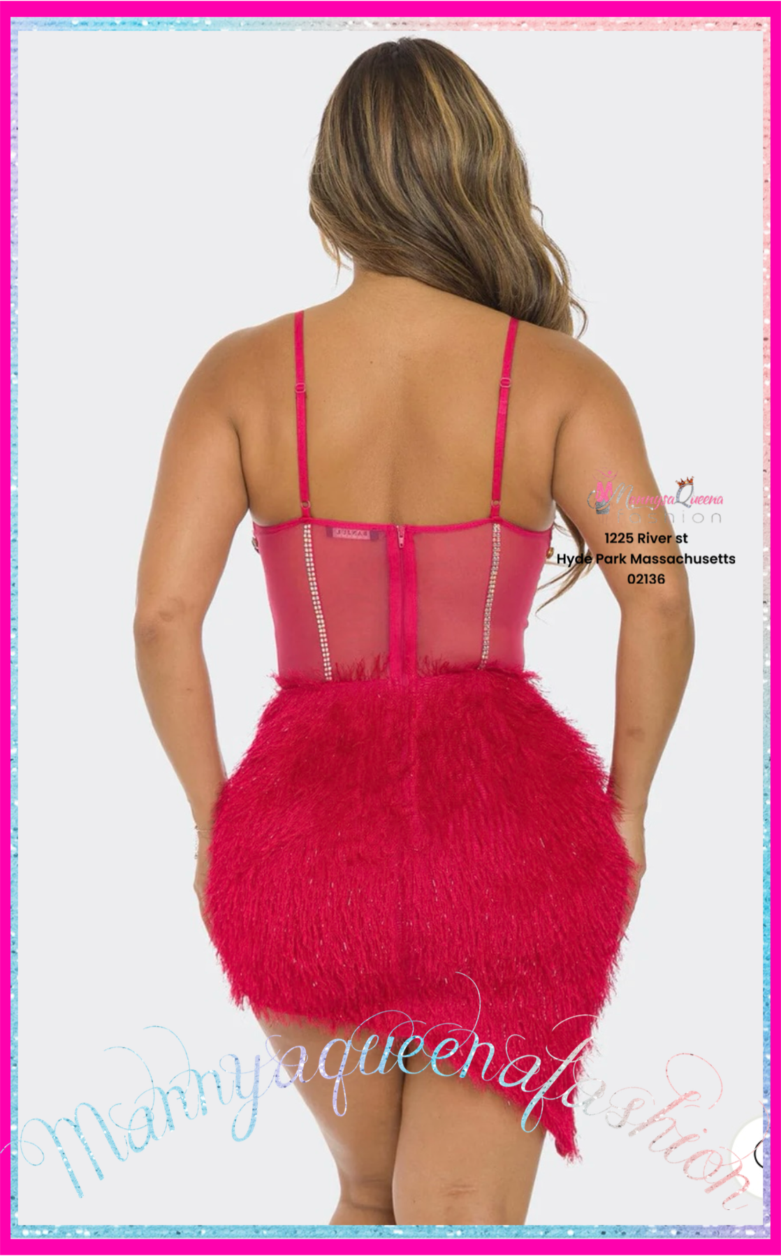 Mirage waves Pink Dress