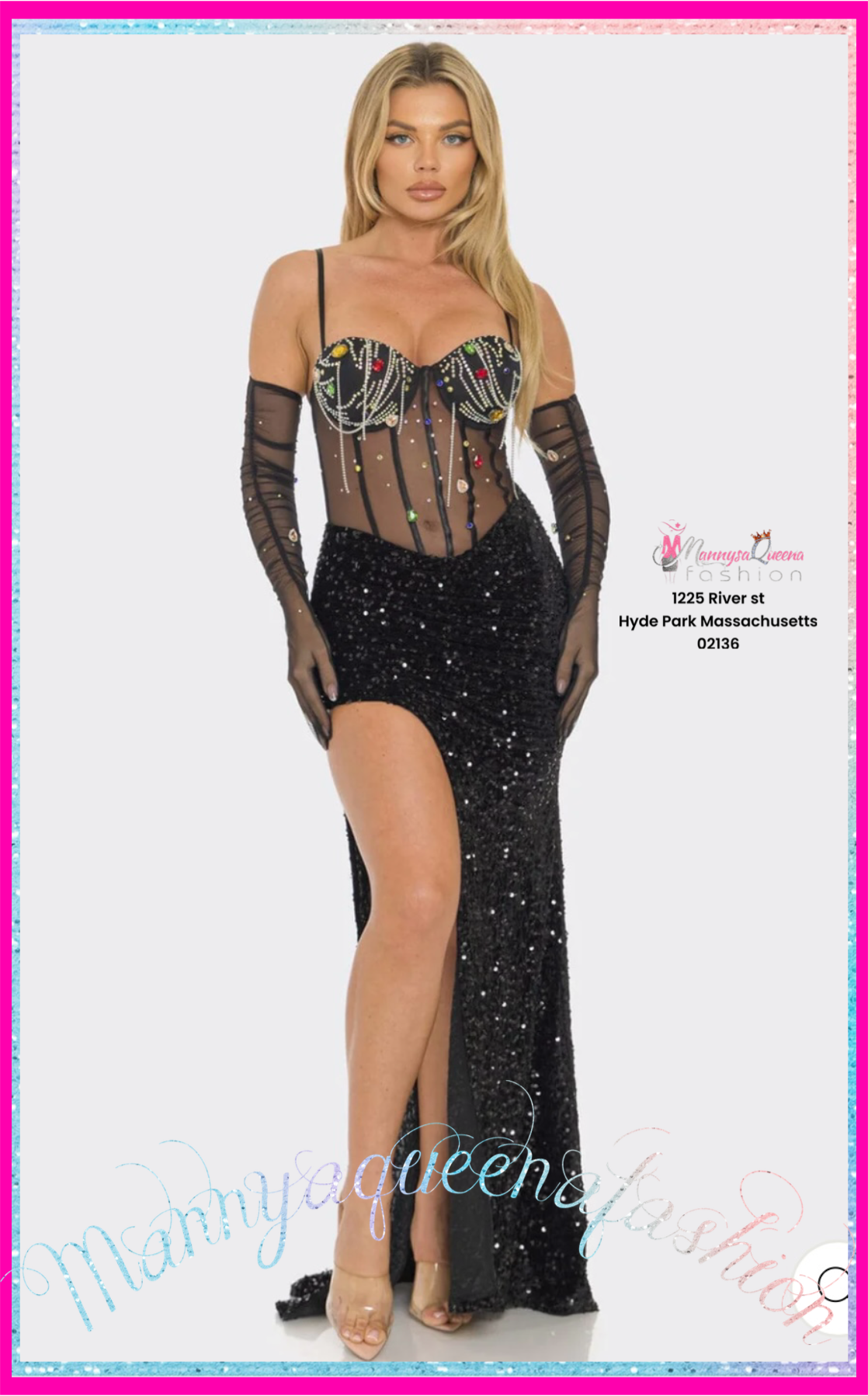 Timeless Grace Dress Black