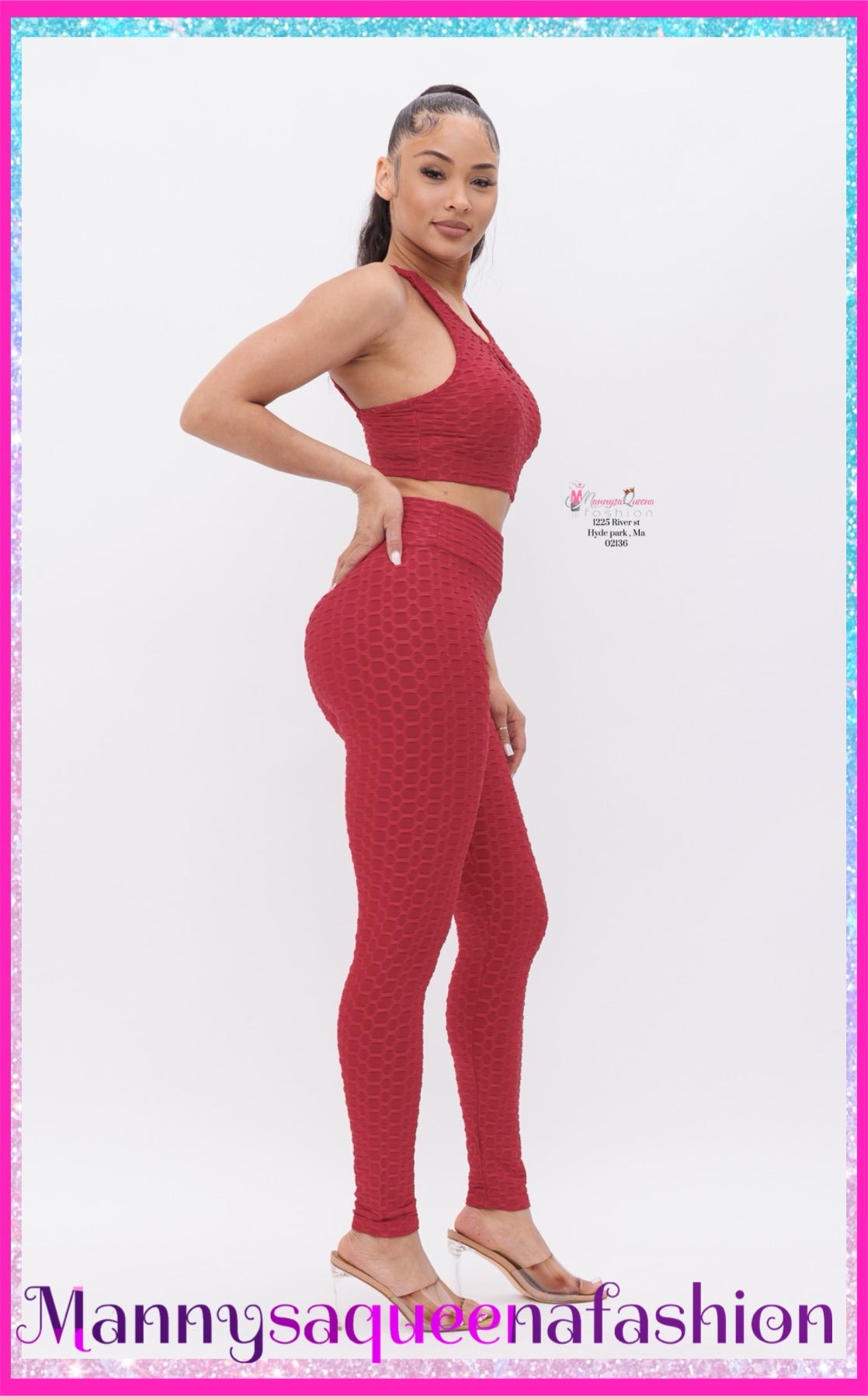 RED LEGGINGS SET