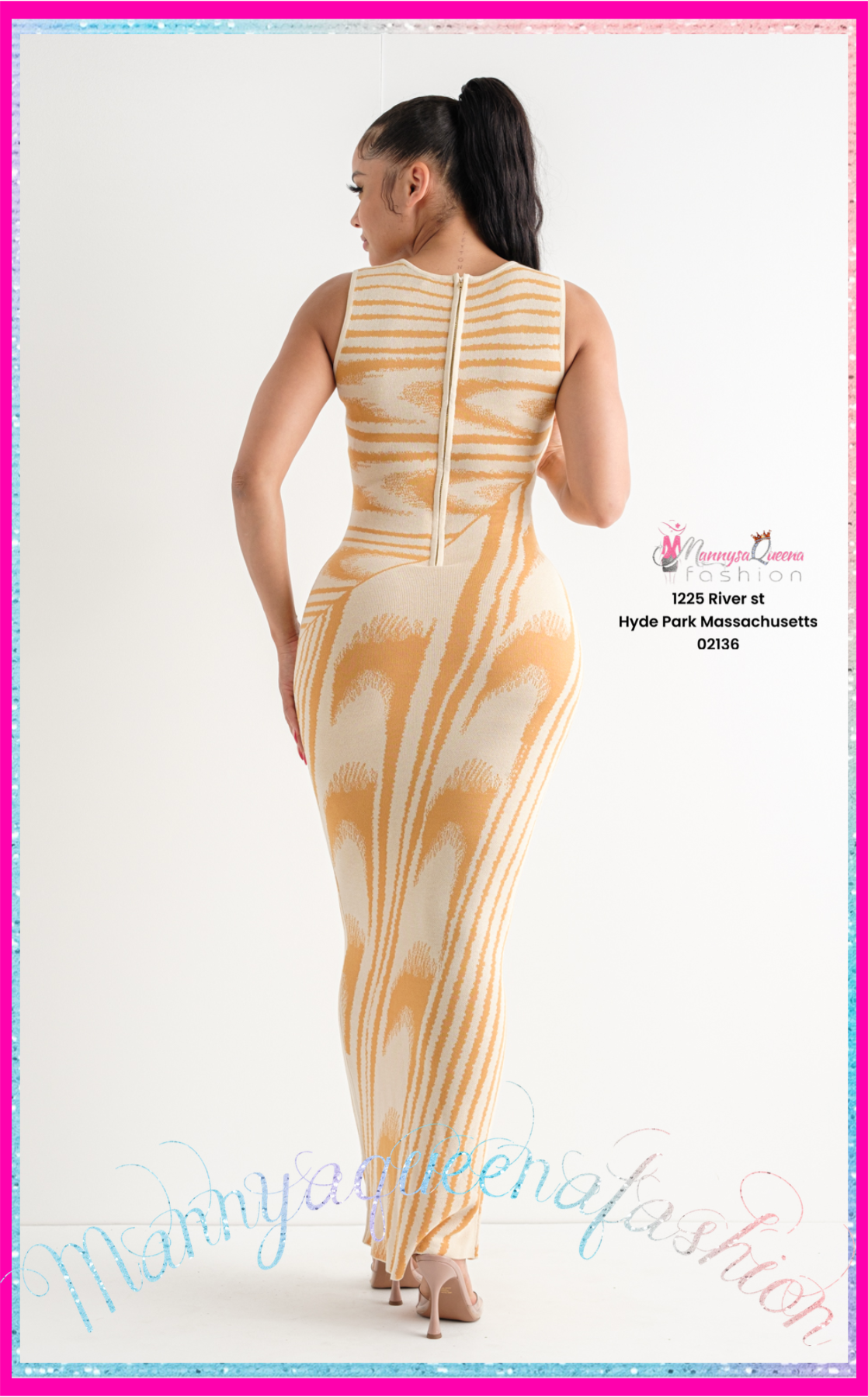 Benita Mustard/Beige Dress