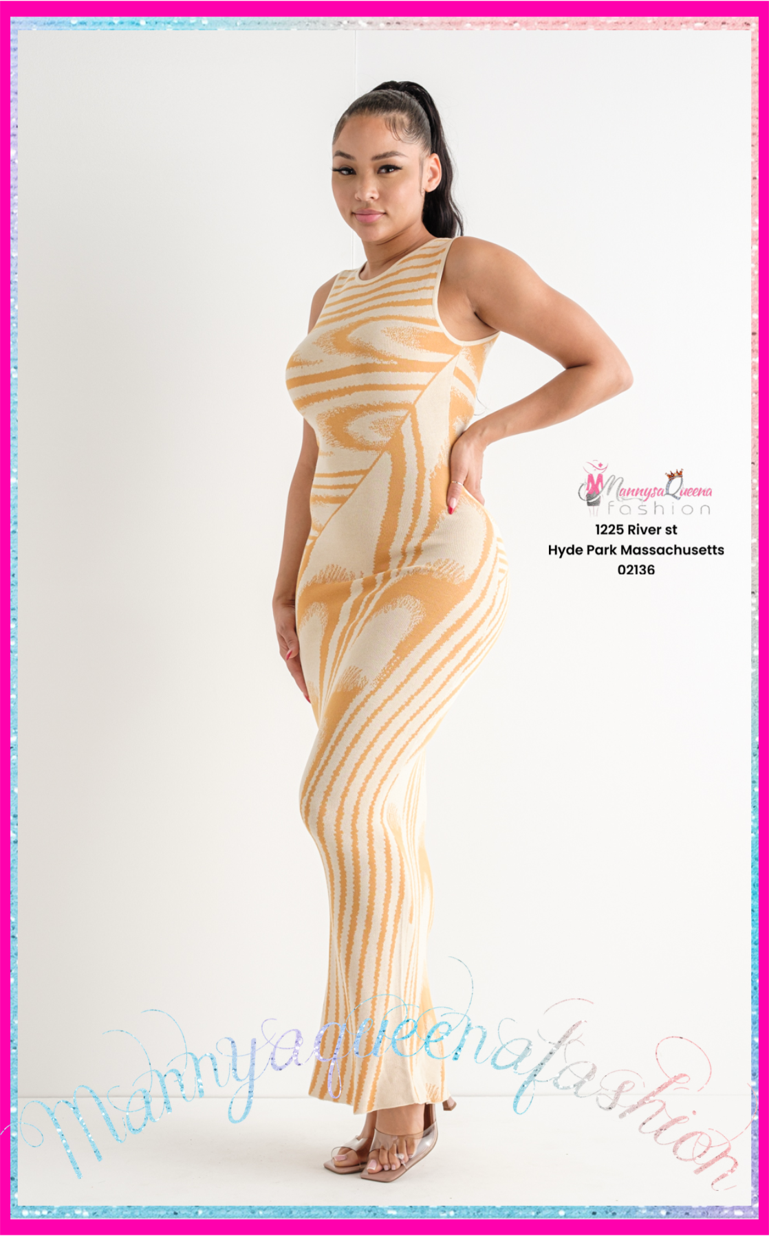 Benita Mustard/Beige Dress