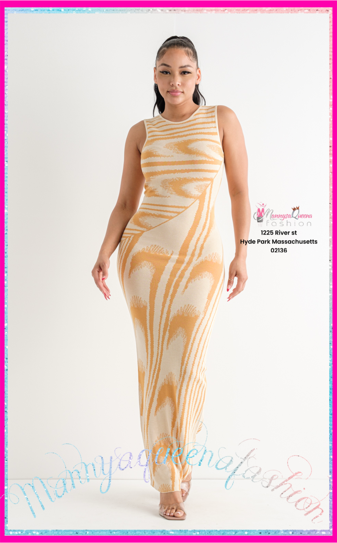 Benita Mustard/Beige Dress