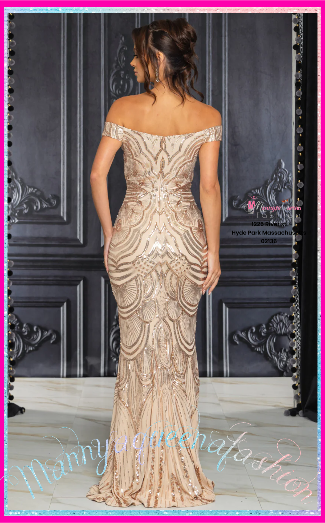 Timeless Grace Rose Gold Dress