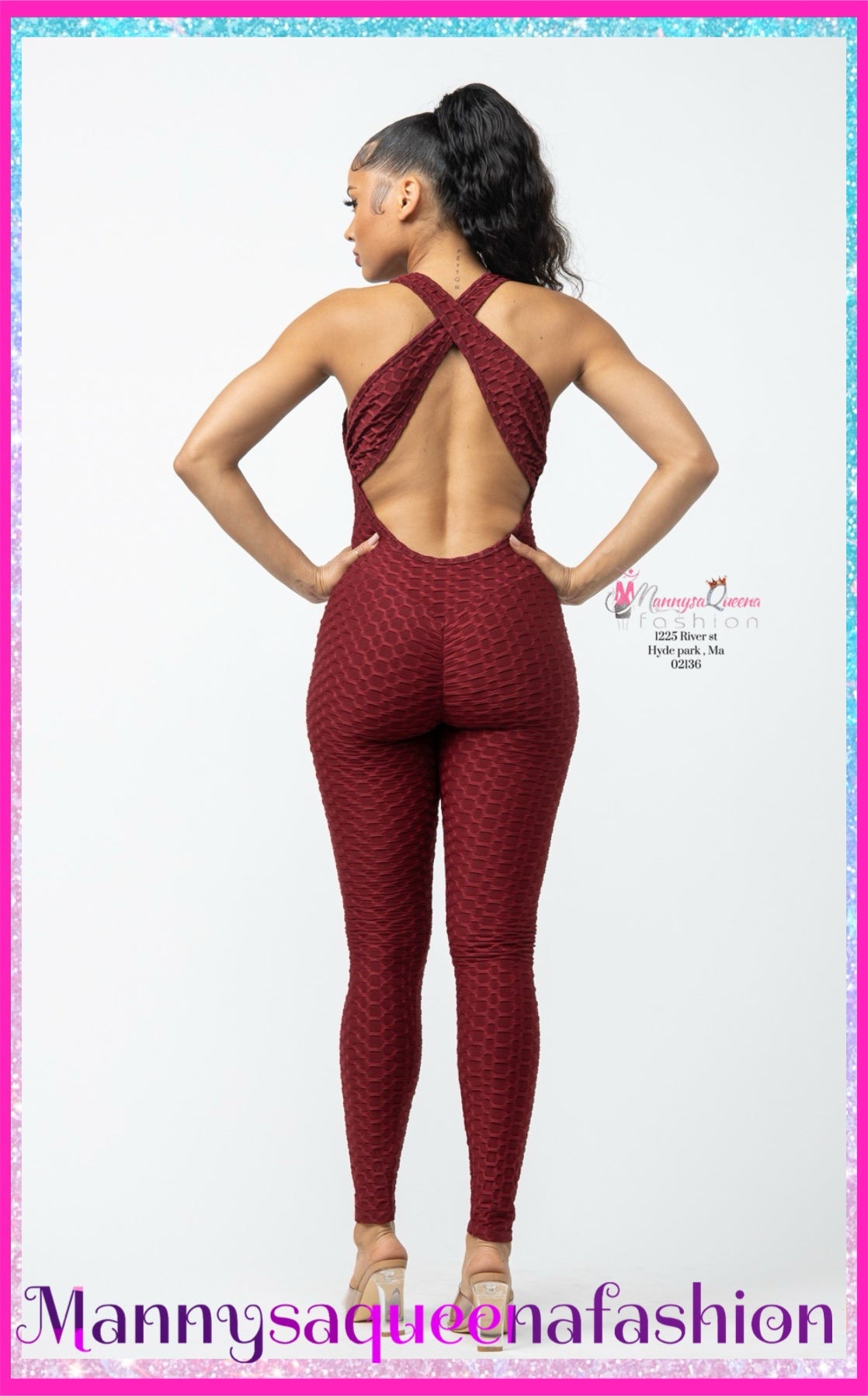 Cross Wine Jumpsuit