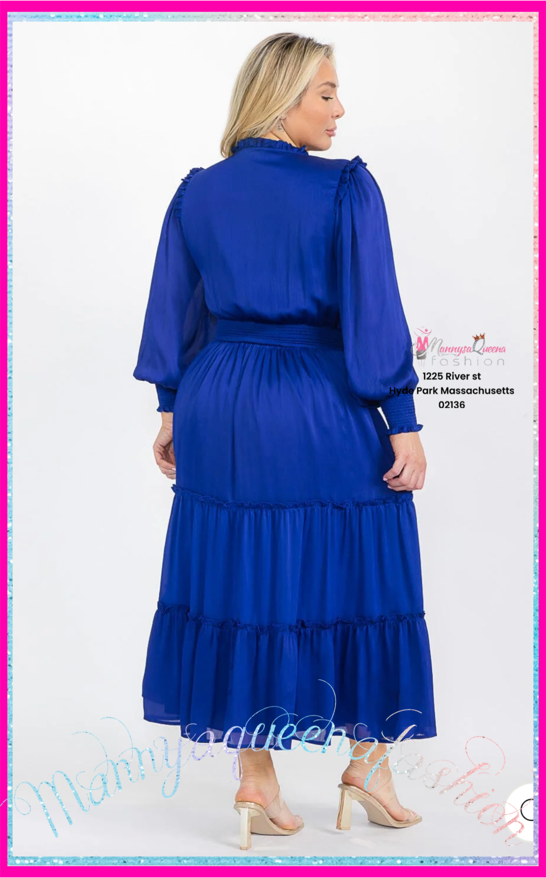 First Time Here Dress Blue