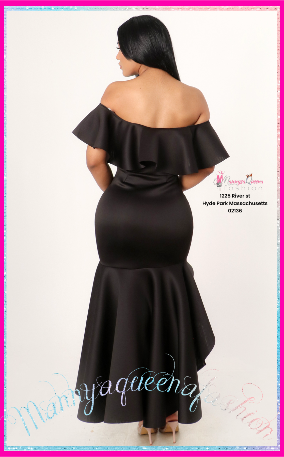 Kendal Maxi Mermaid Dress Black