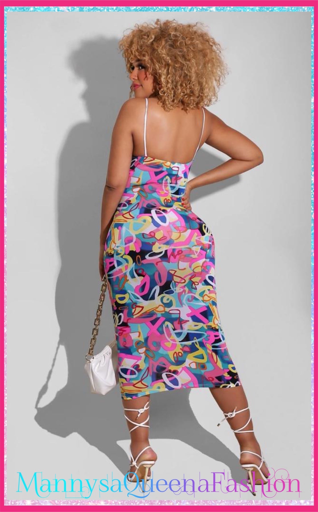 Wild Graffiti midi dress