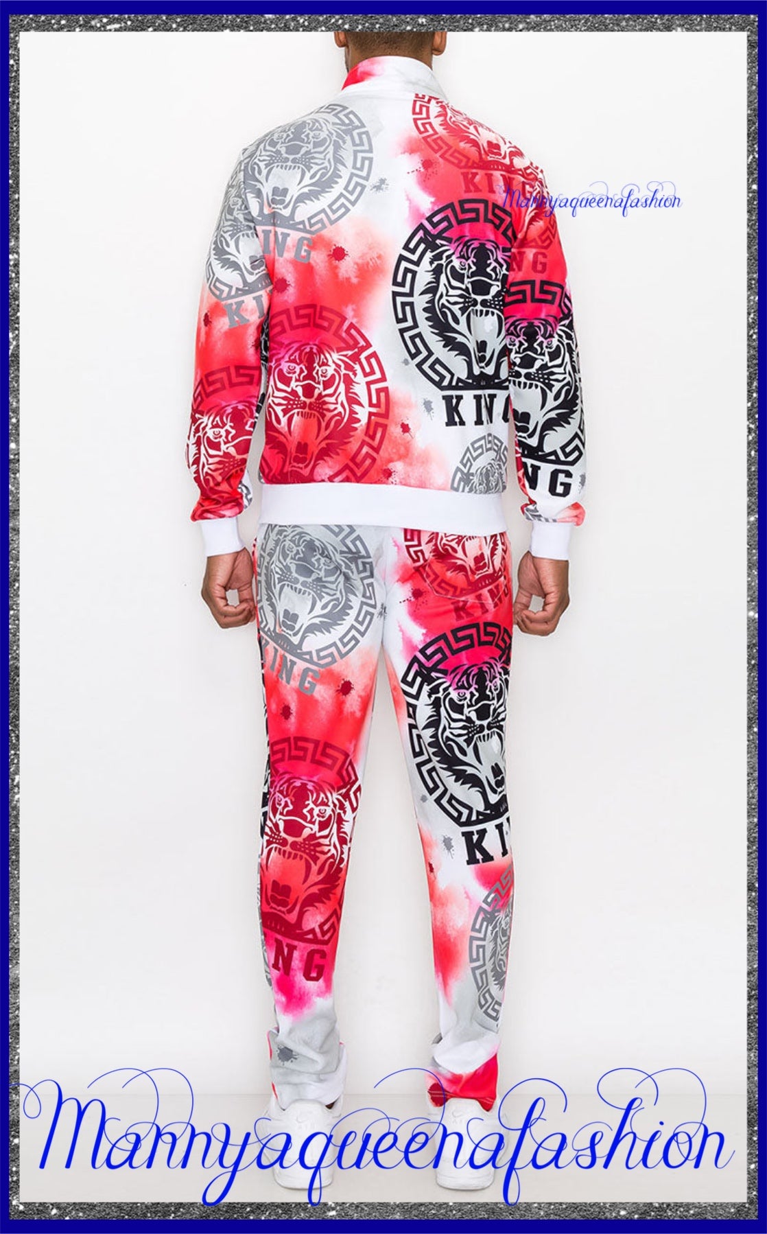 Tiger King Tracksuit Set Red