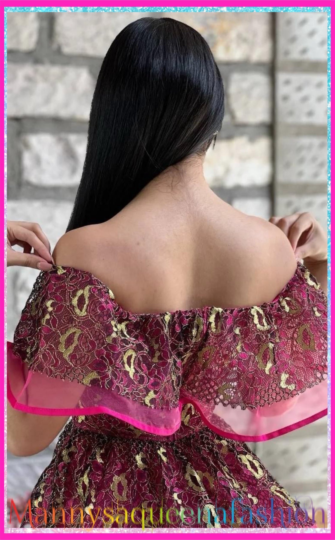 LACE MAXI GOWN DRESS