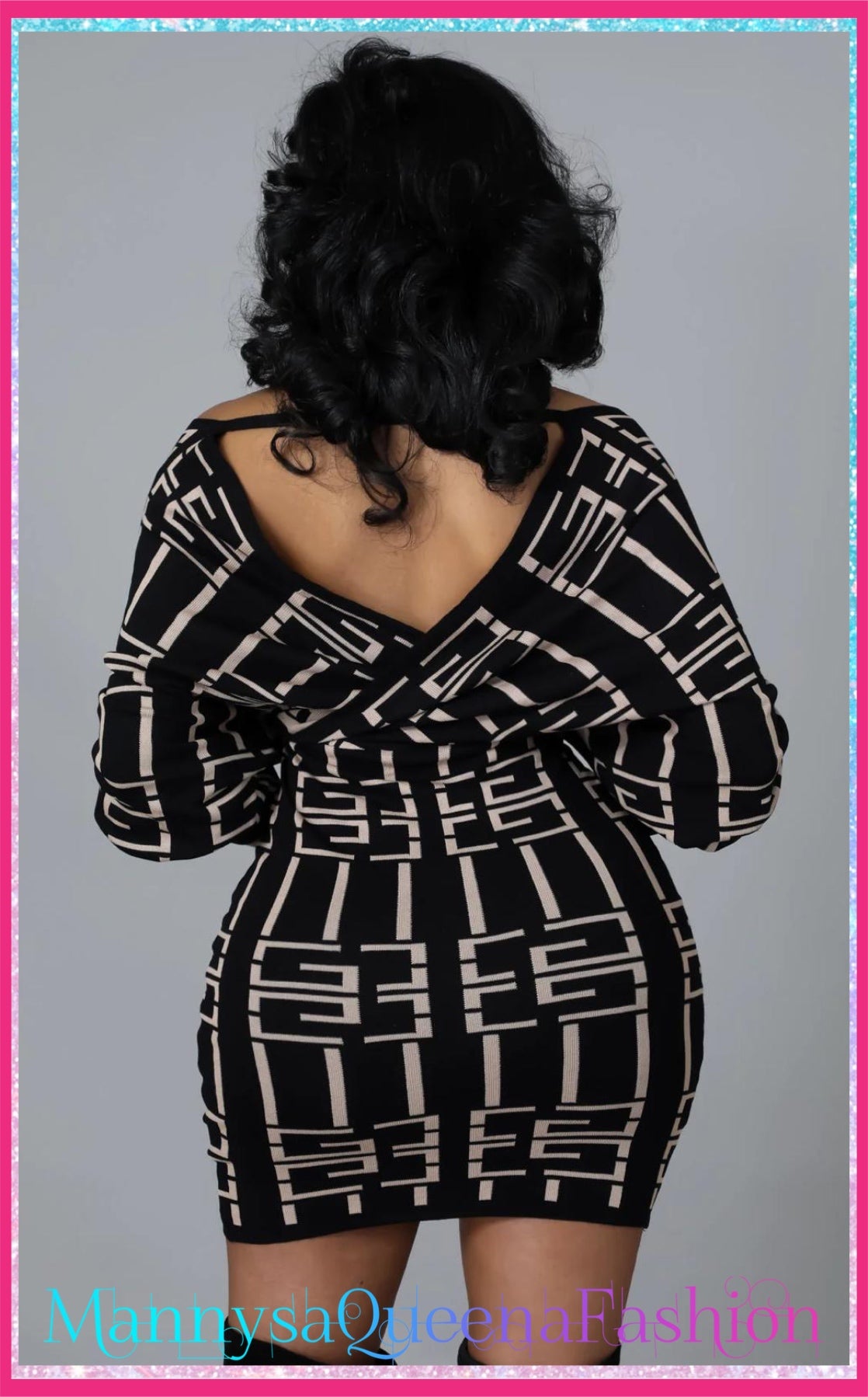 Set a date dress black