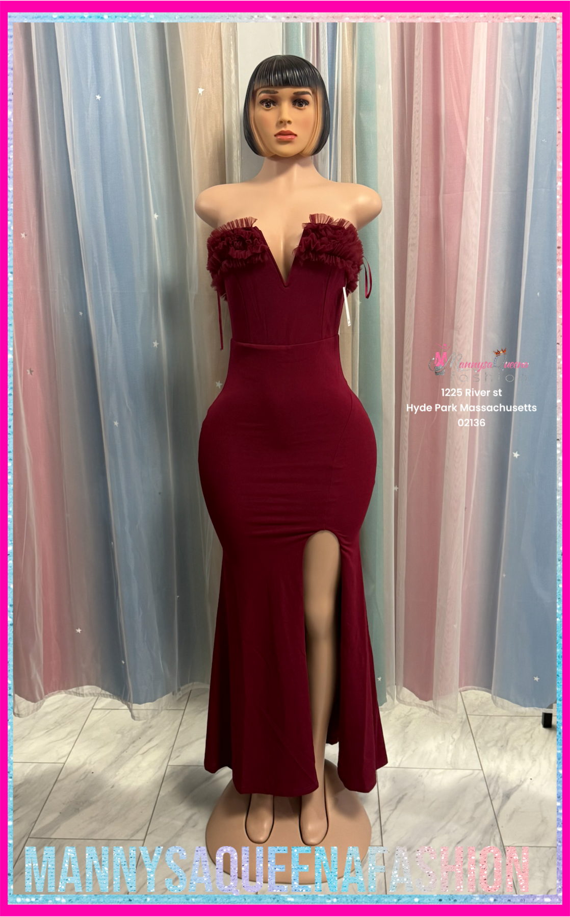 Wine Maxi Dress