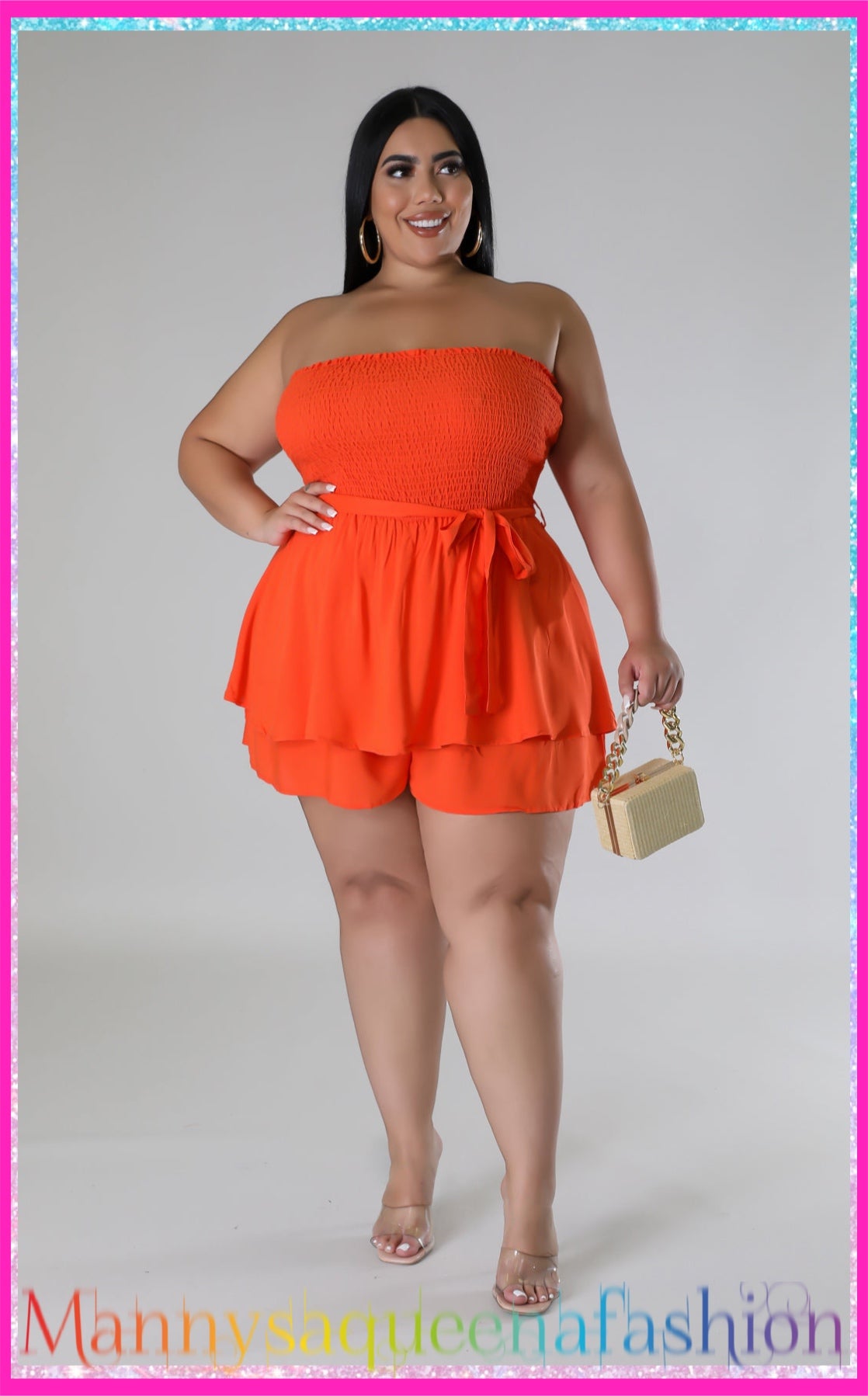 Day Time Romper Orange
