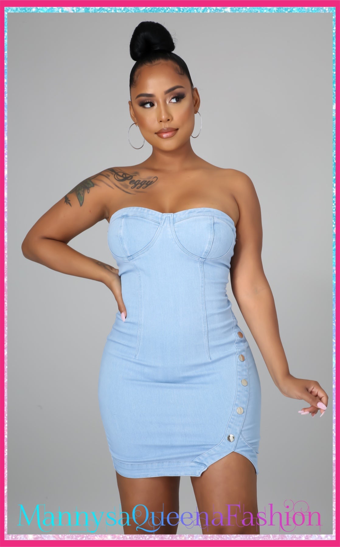 Betty light Denim Dress