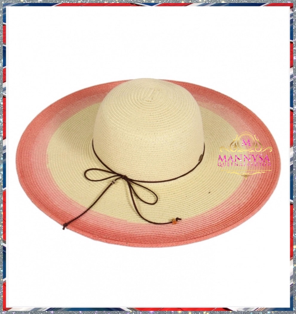 Ombre Bow Floppy Hat