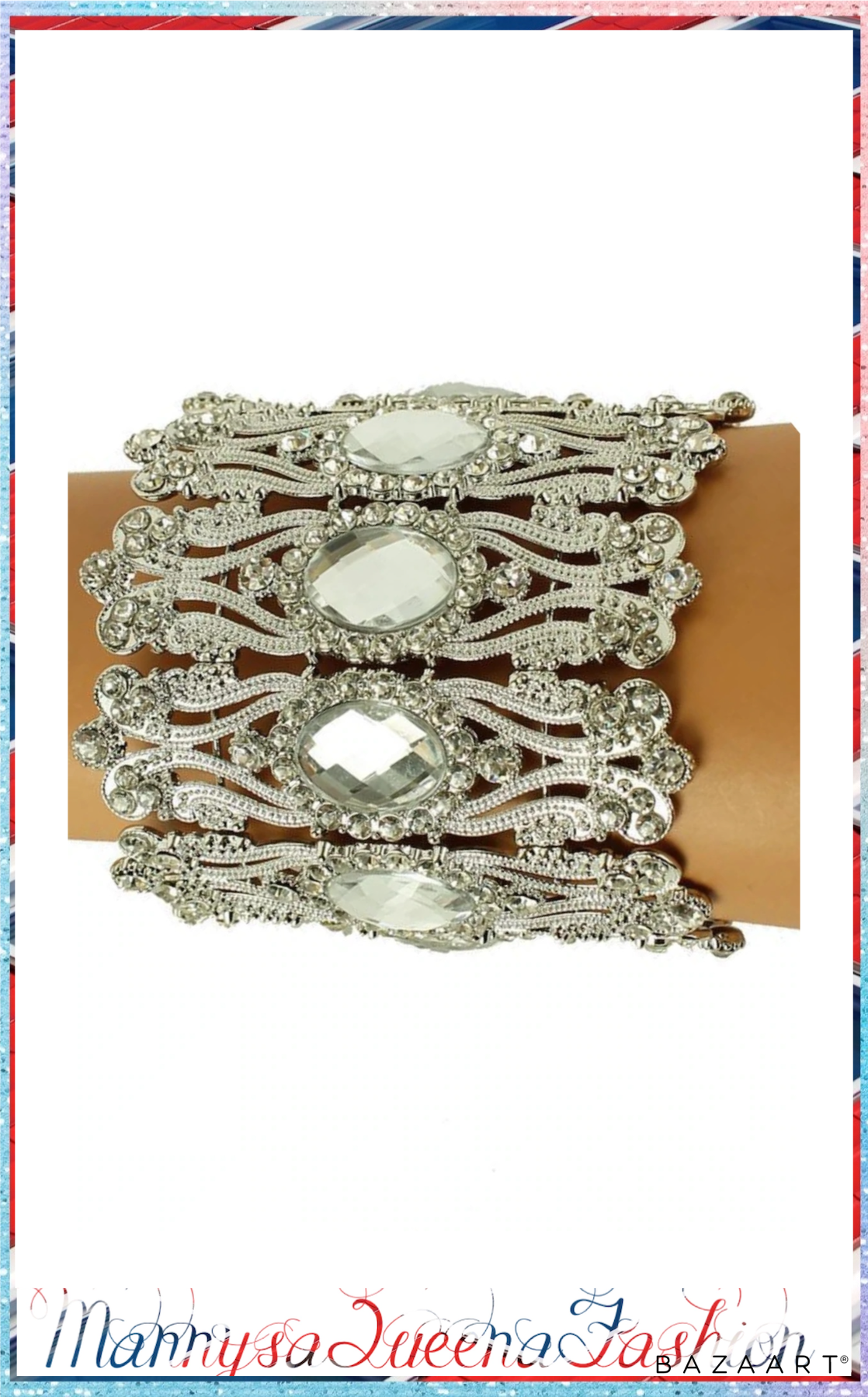 Crystal Metal Bangle