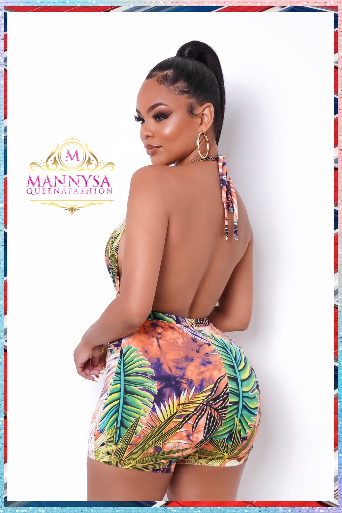 Vacation Needed Romper-Salmon