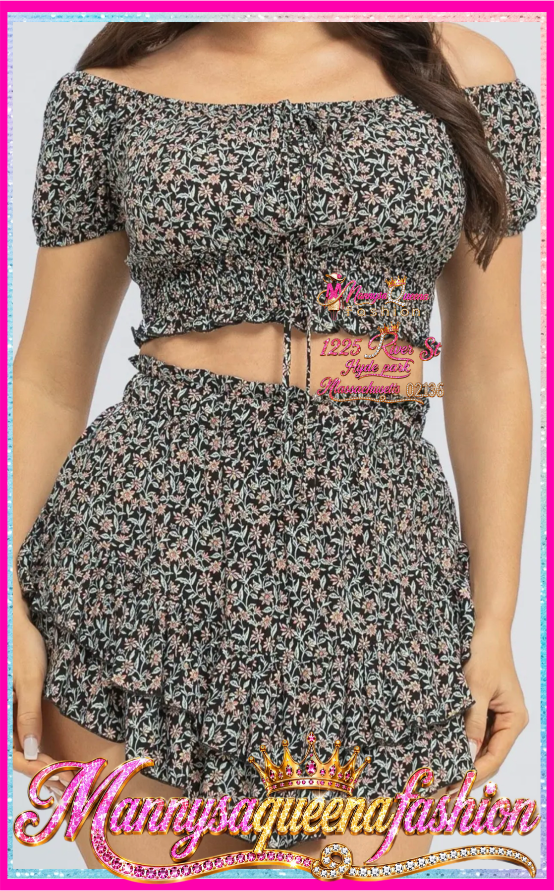 Floral Print Shirt Set