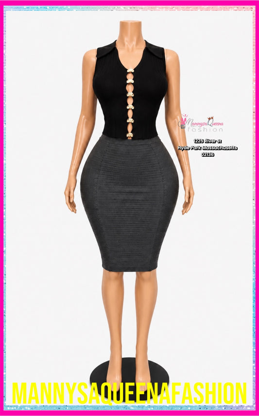 Curvy Queen Skirt Black