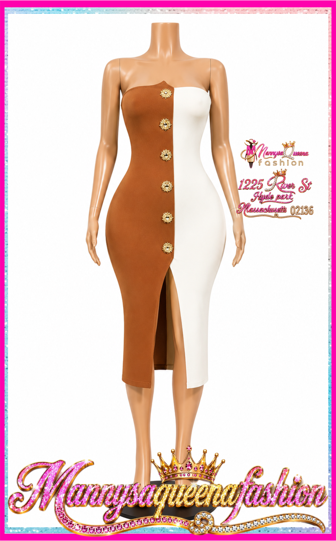 BODYCON TUBE MIDI DRESS CAMEL