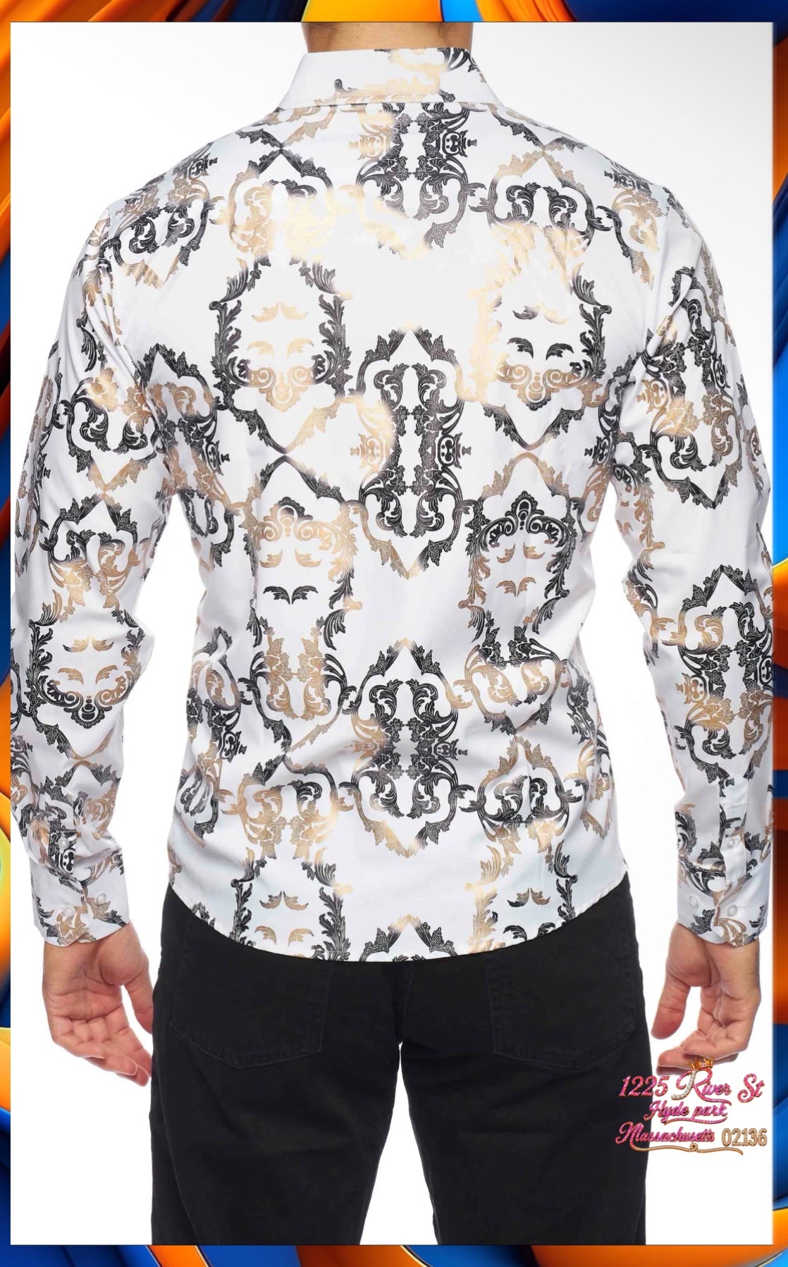 Brand Printed Silk Like
Shirts 01
