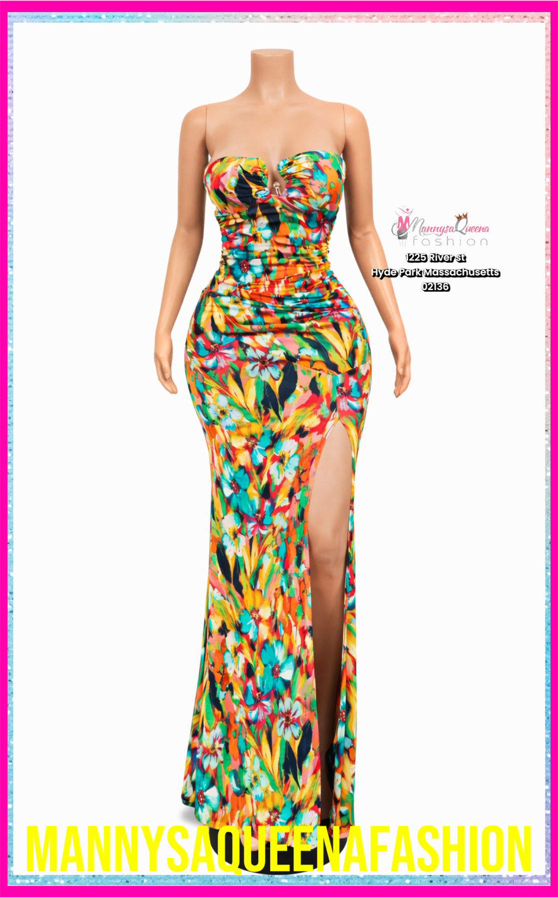 Tube Maxi Dress With U Ring