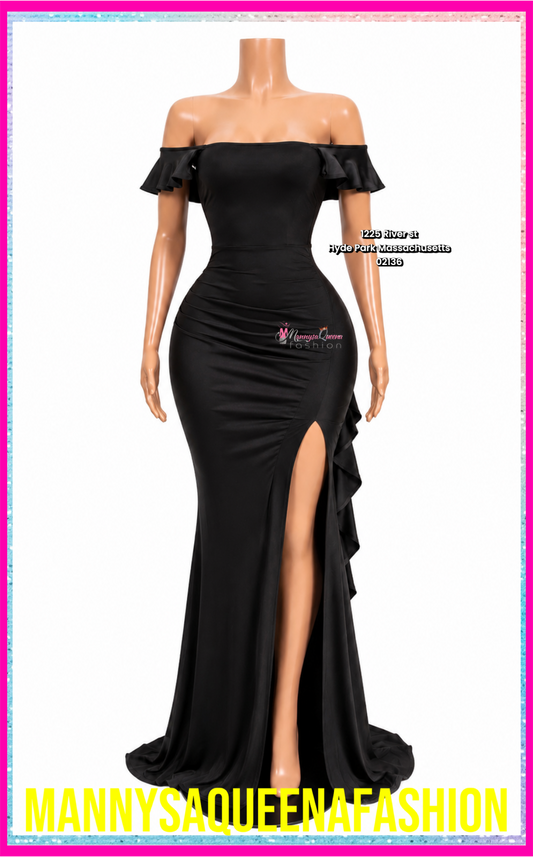 Luxury Curve Maxi Dress Black