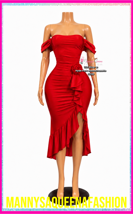 Timeless Beauty Maxi Dress Red