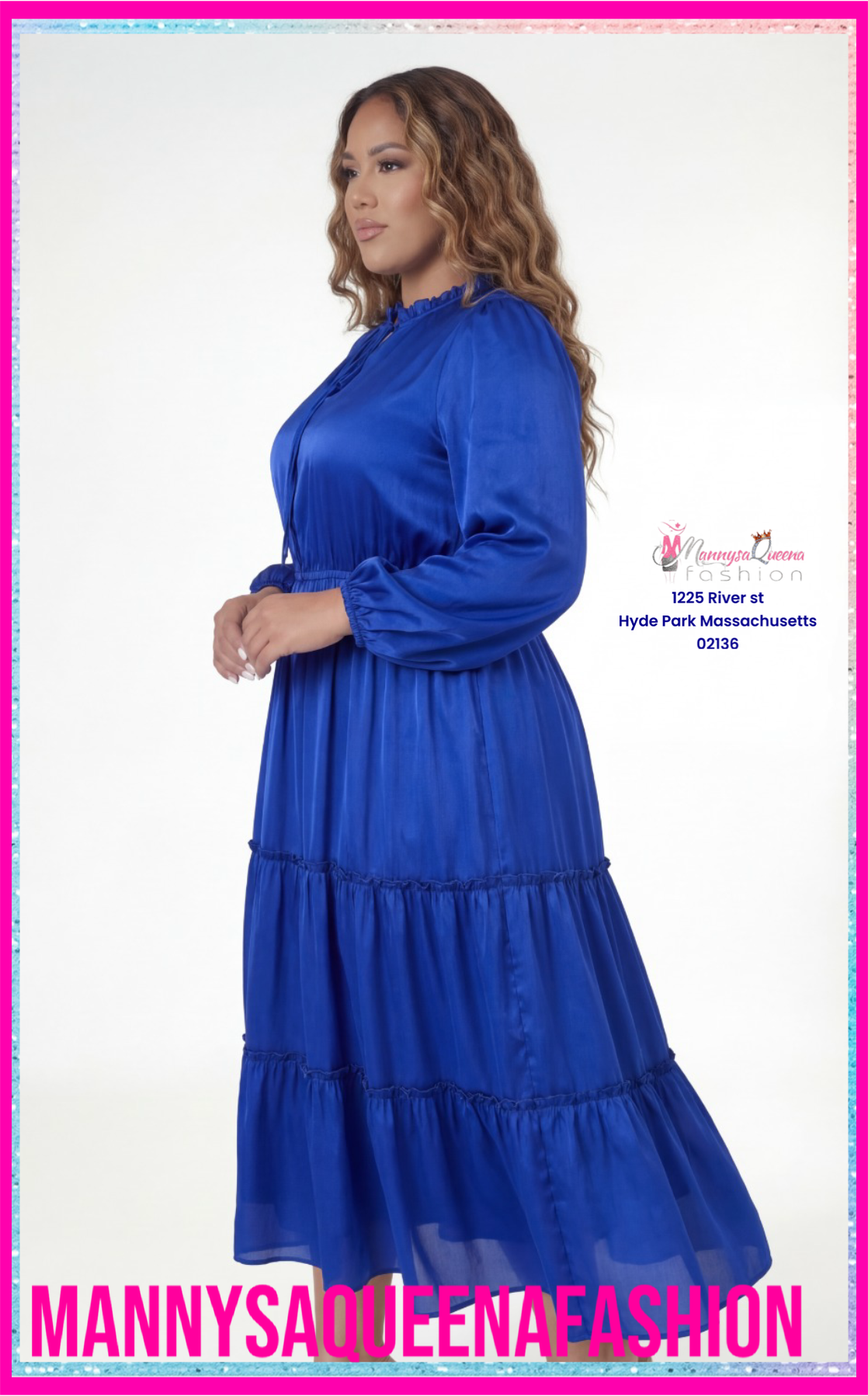 First Time Here Dress Blue