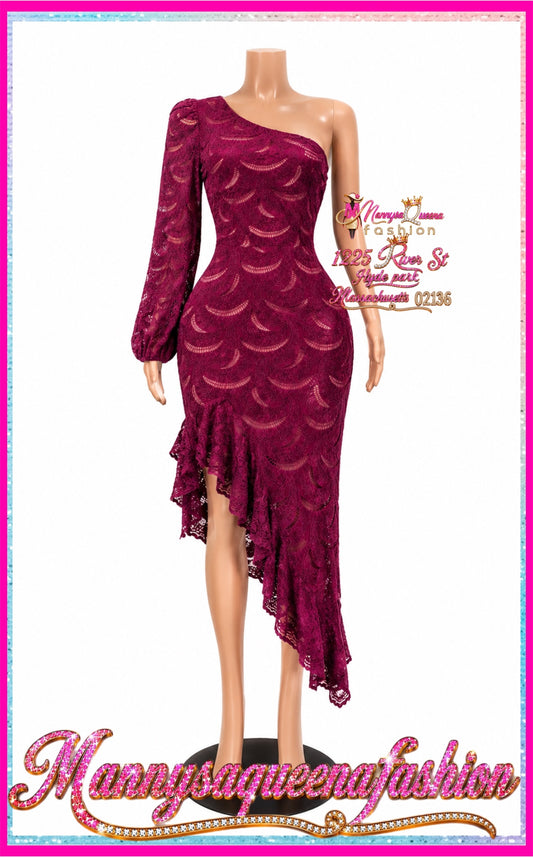 Ruffle High-Low Dress