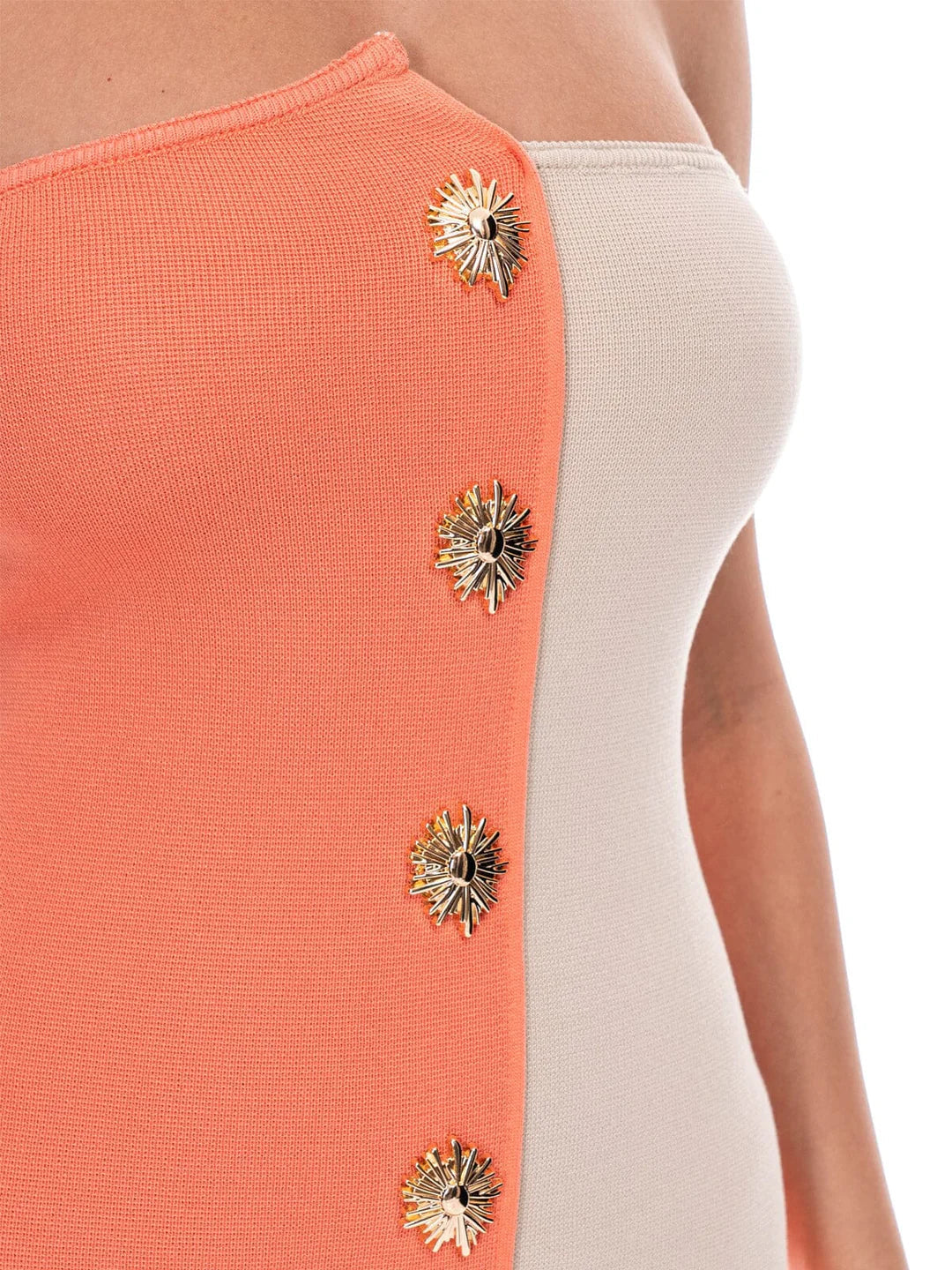 BODYCON TUBE MIDI DRESS CORAL