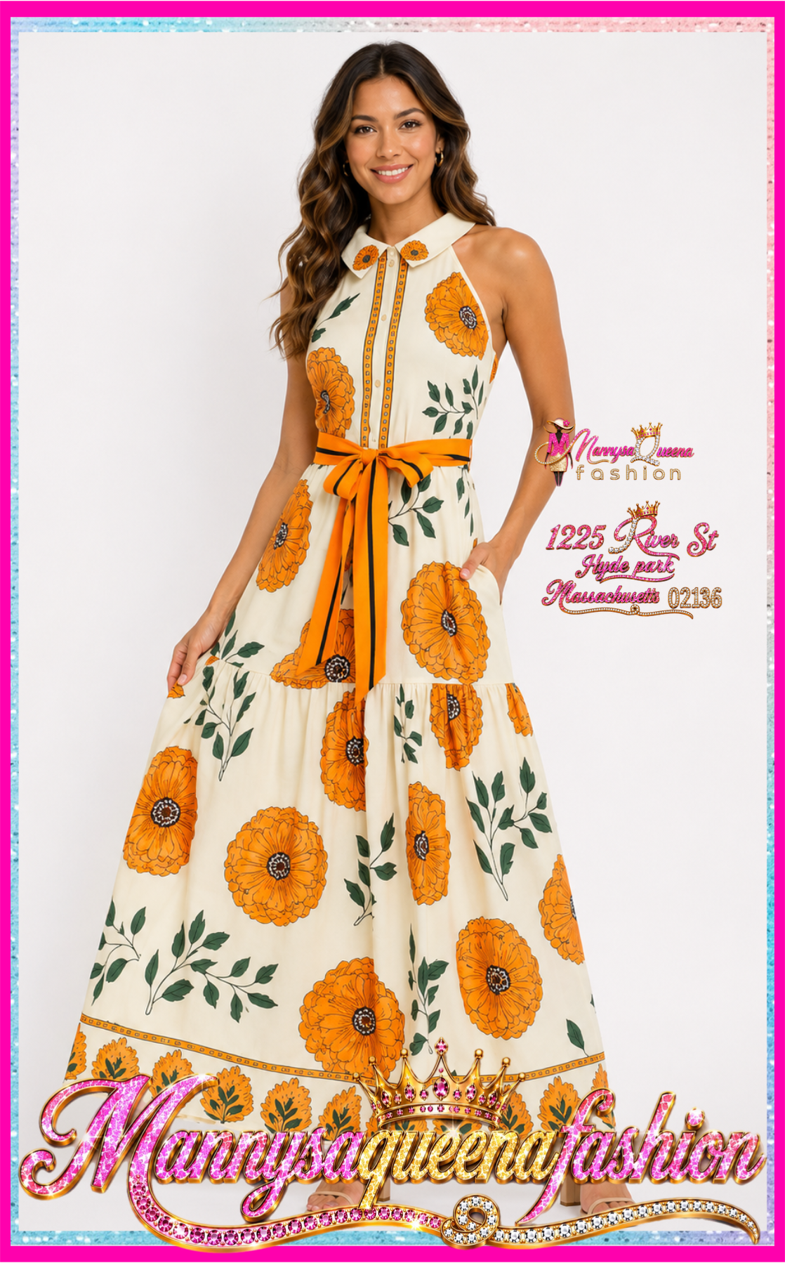 Floral Print Maxi Dress