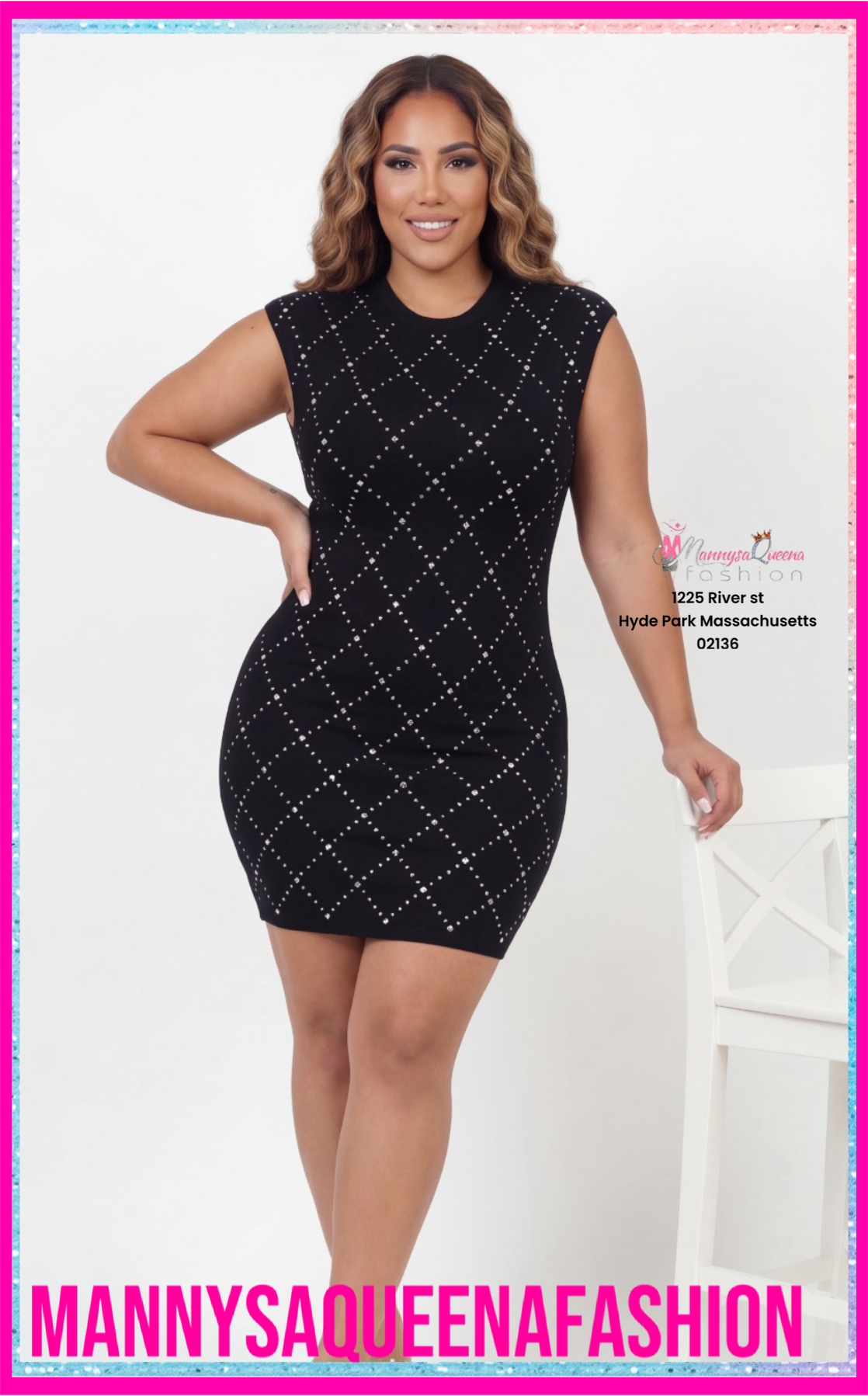 Roaming Italy Dress Black