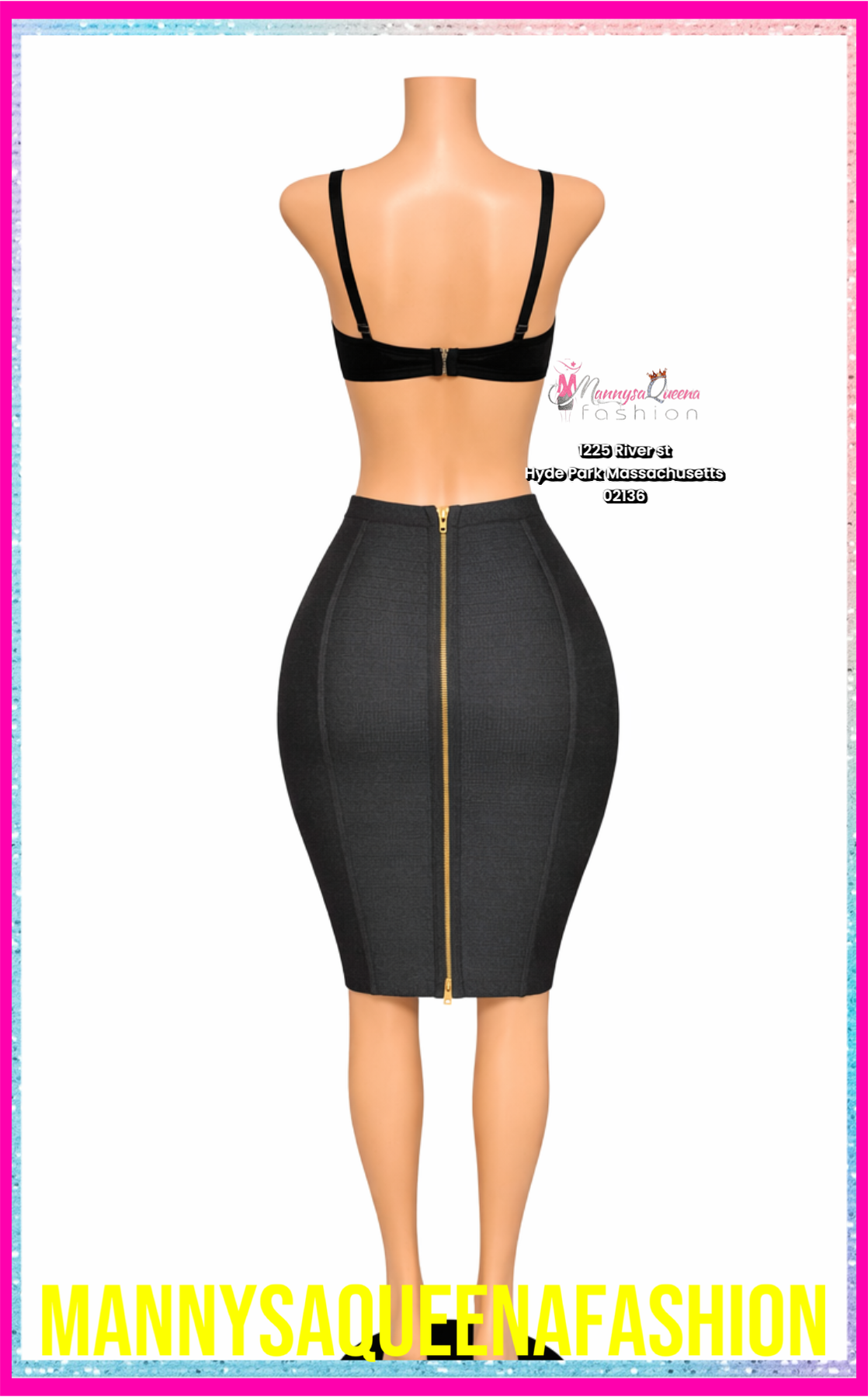 Curvy Queen Skirt Black
