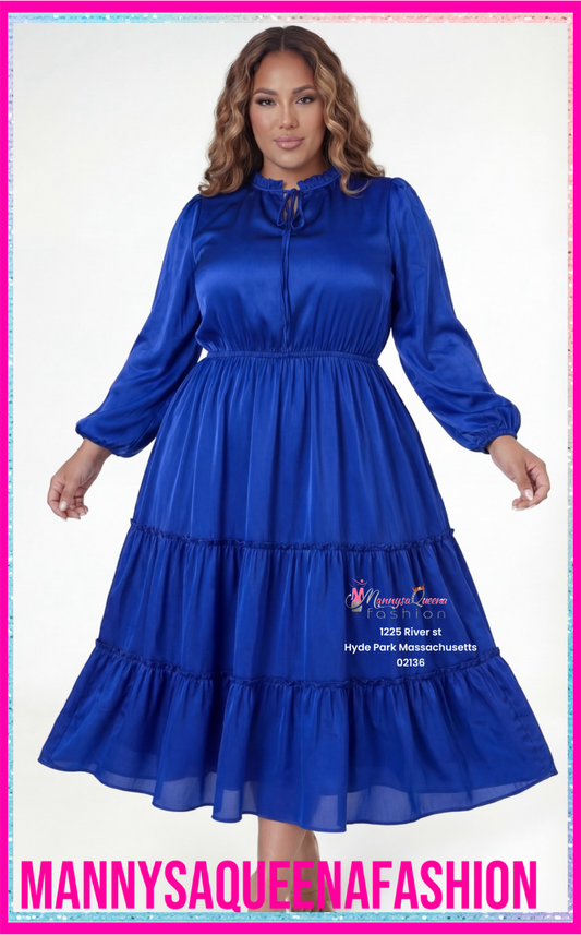 First Time Here Dress Blue