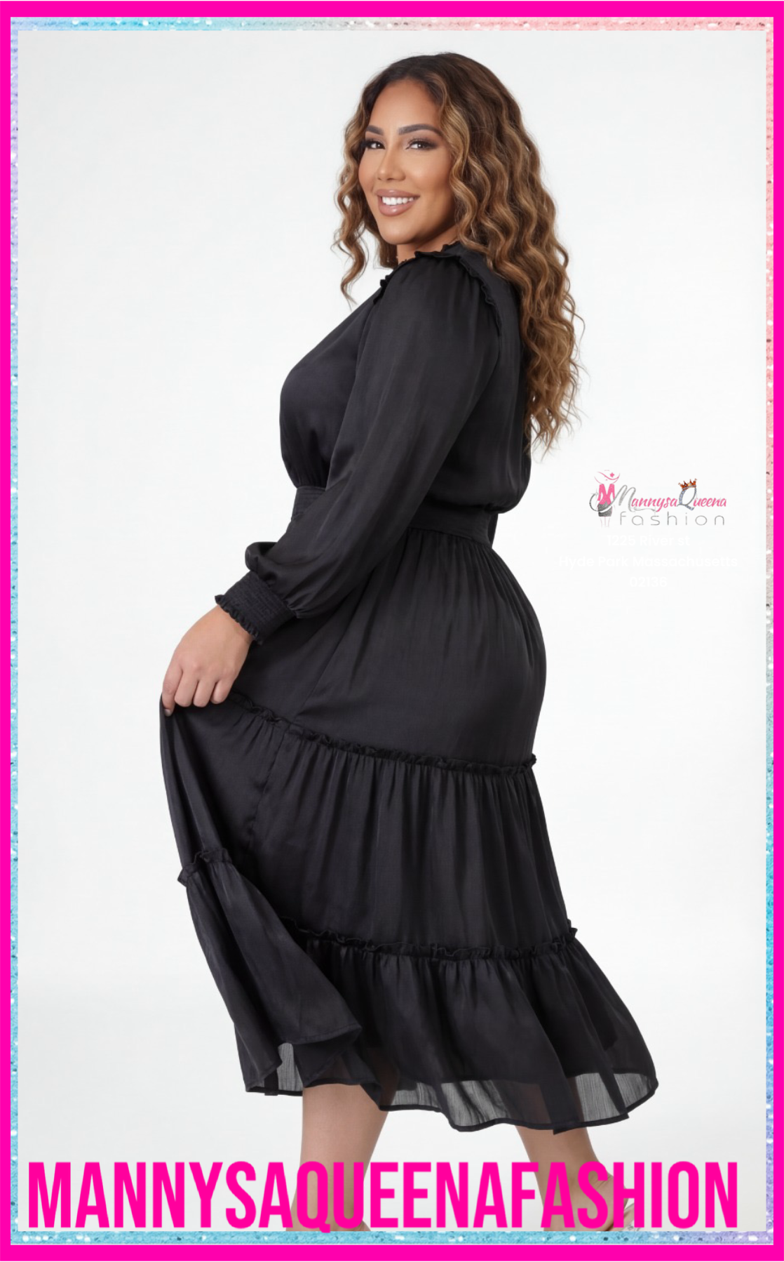 First Time Here Dress Black