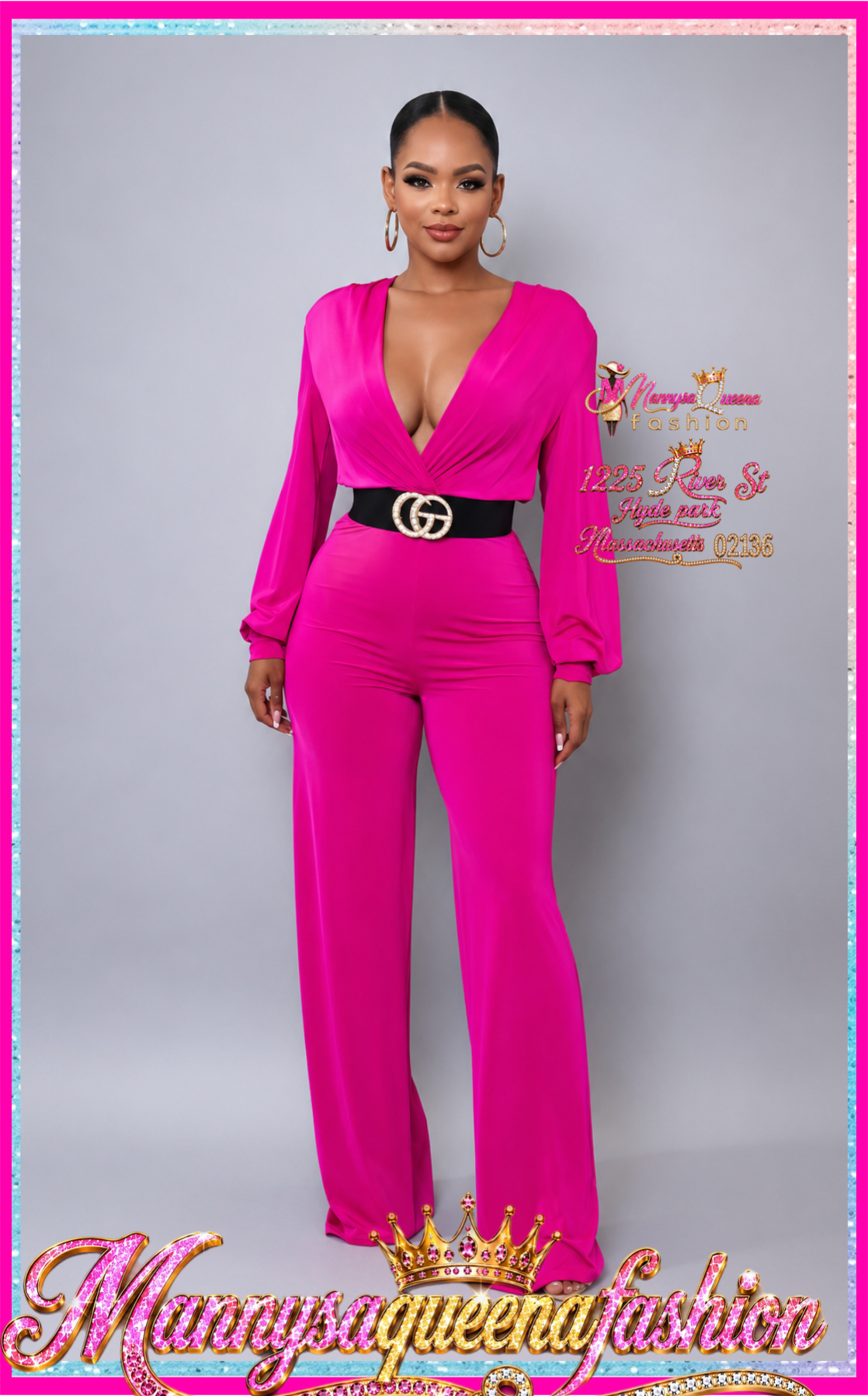 Julia Pink Jumpsuit