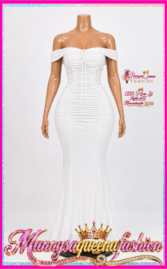 Pearl Mesh Maxi Dress2