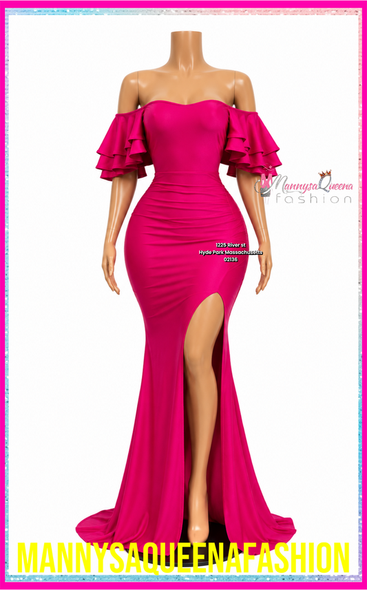 Beauty Maxi Dress Fuchsia