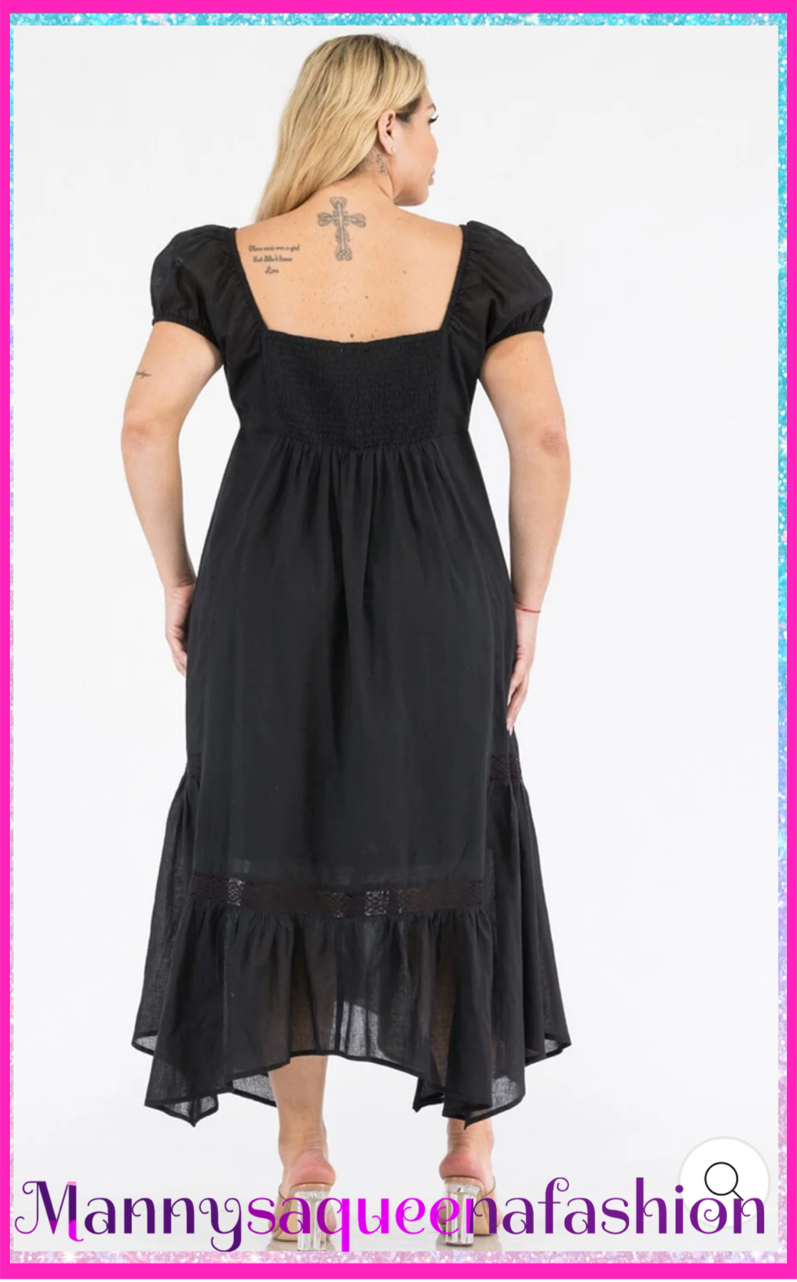 FLARE MAXI DRESS black