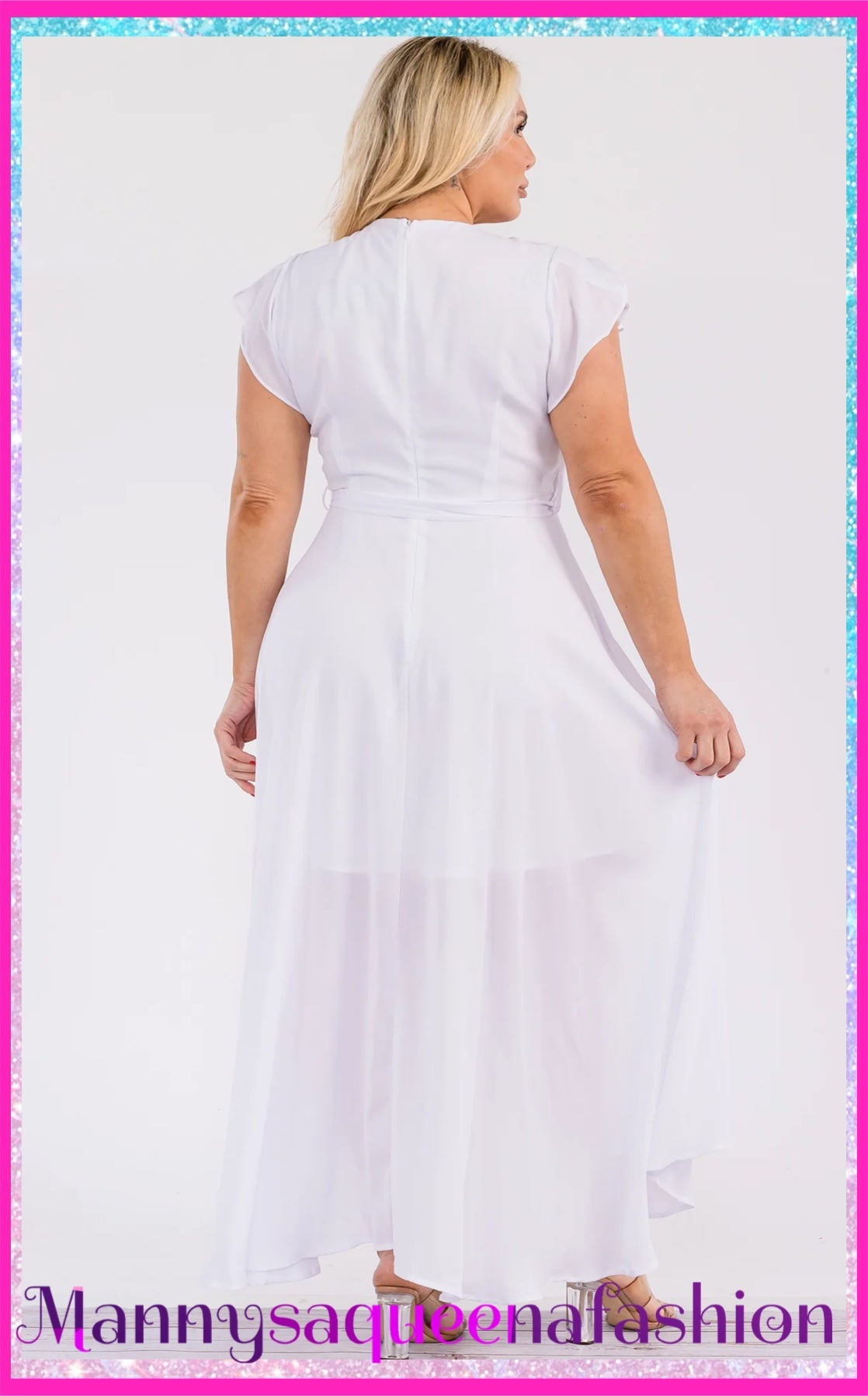 Wrap Maxi Dress White